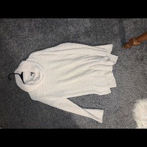 White/off white Cowl neck sweater